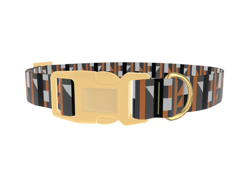 Geometric Stripe Dog Collar