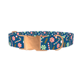 Christmas Sweets Dog Collar - metal rose gold