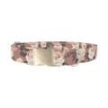 Floral Roses Dog Collar - metal silver