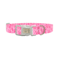 Seashell Ocean Dog Collar - plastic gold