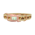 Sand Tribal Pattern Dog Collar - plastic rose gold