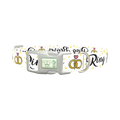 Wedding Ring Dog Collar - plastic silver