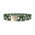 Christmas Ghost Deer Dog Collar - metal silver