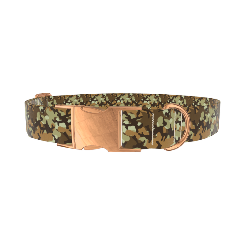 Brown Camouflage Dog Collar