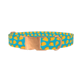 Blue Taco Dog Collar - metal rose gold