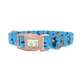 Blue Witch Sky Dog Collar - plastic gold
