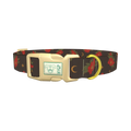 Halloween Floral Moon Dog Collar - plastic gold