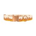 Fire Flame Dog Collar - metal rose gold