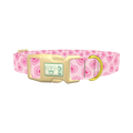Layered Heart Dog Collar - plastic gold
