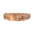 Coffee Berry Dog Collar - metal rose gold
