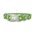 Floral Butterfly Dog Collar - plastic silver