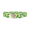 Kawaii Pickles Dog Collar - metal silver