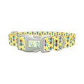 Stylized Bee Dog Collar - plastic silver