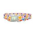Multicolor Heart Dog Collar - plastic silver