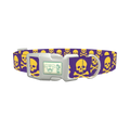 Halloween Skull Dog Collar - plastic silver