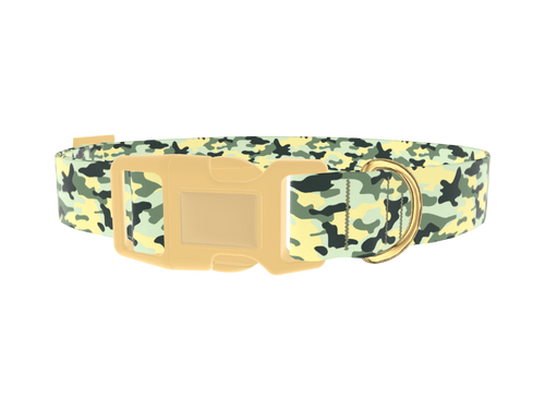 Light Green Camo Dog Collar
