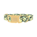 Light Green Camo Dog Collar - plastic gold