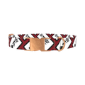 Royal Card Pattern Dog Collar - metal rose gold