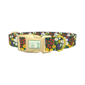 Meadow Bloom Dog Collar - plastic gold