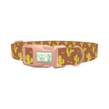 Western Cactus Dog Collar - plastic rose gold