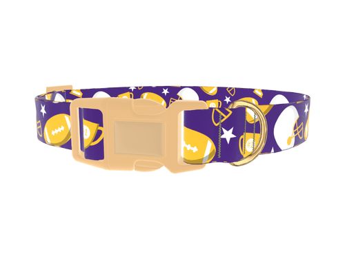 Football Theme Dog Collar