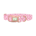Daisy Bunny Dog Collar - plastic rose gold