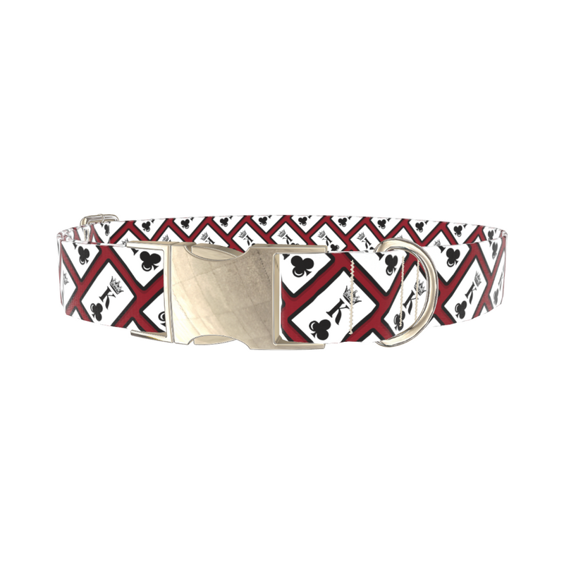 King of Clubs Card Dog Collar