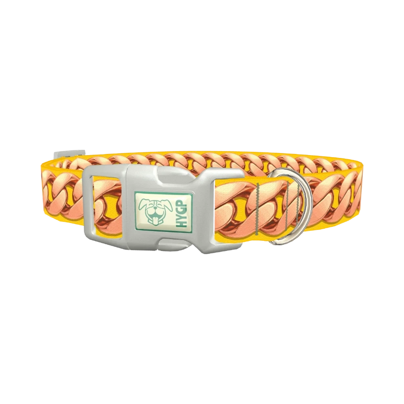 Rosegold Chain Dog Collar - plastic silver