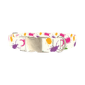 Colorful Beetle Dog Collar - metal silver