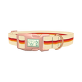 Retro Geometric Dog Collar - plastic rose gold