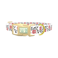 Cross Stitch Floral Dog Collar - plastic gold