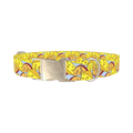 Cheese Pattern Dog Collar - metal silver
