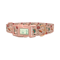 Christmas Poinsettia Dog Collar - plastic rose gold