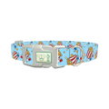 Movie Night Dog Collar - plastic silver