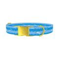 Seagull Ocean Dog Collar - metal gold