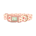 Valentine Mug and Envelope Dog Collar - plastic rose gold