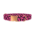 Halloween Coffin Dog Collar - metal rose gold