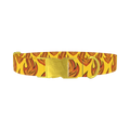 Flame Burst Dog Collar - metal gold