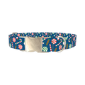 Christmas Sweets Dog Collar - metal silver