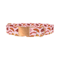 Sausage Pattern Dog Collar - metal rose gold