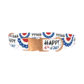 Patriotic 4th of July Dog Collar - metal rose gold