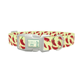 Red Chili Pepper Dog Collar - plastic silver