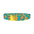 Pizza Slice Dog Collar - metal gold