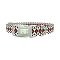 Card Suit Pattern Dog Collar - plastic silver