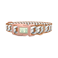 Silver Chain Dog Collar - plastic rose gold