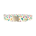 Colorful Chess Dog Collar - metal silver