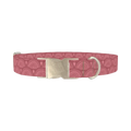 Geometric Eye Dog Collar - metal silver