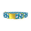 Unicorn Pattern Dog Collar - metal gold