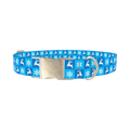 Christmas Deer Snowflake Dog Collar - metal silver