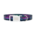 Northern Lights Dog Collar - plastic silver